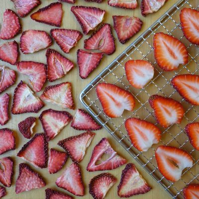 slices of strawberries