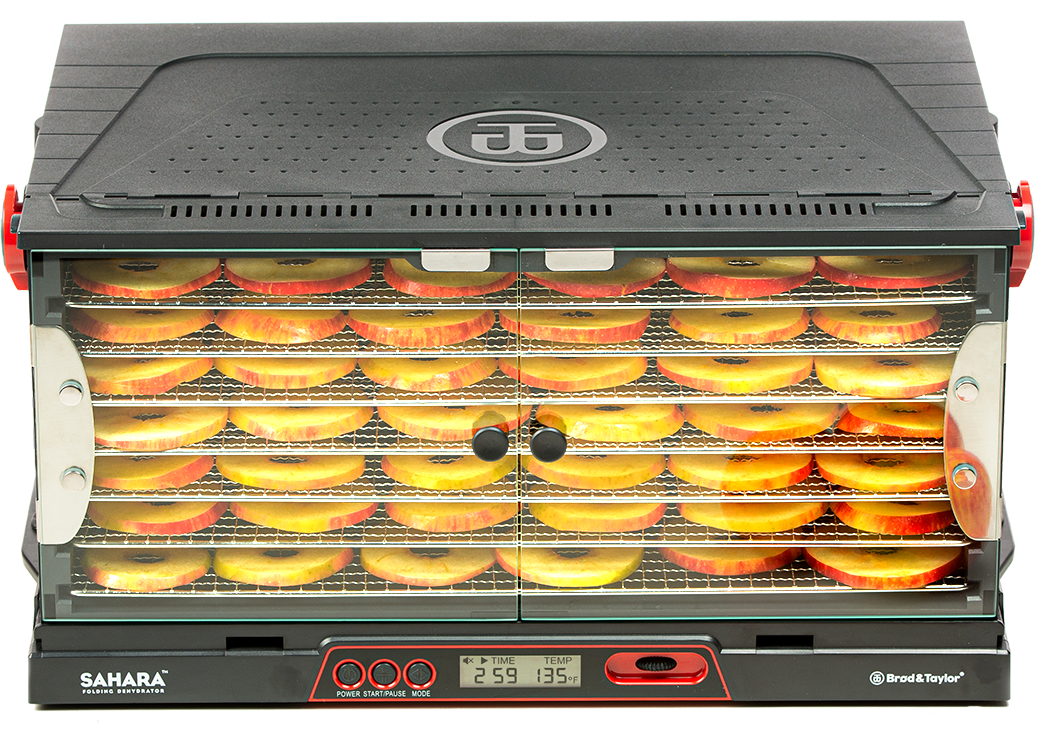 The Sahara Dehydrator with slices of apples