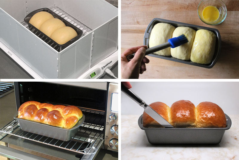 Levée, glaçage et cuisson de la brioche