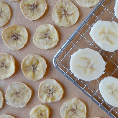 slices of bananas