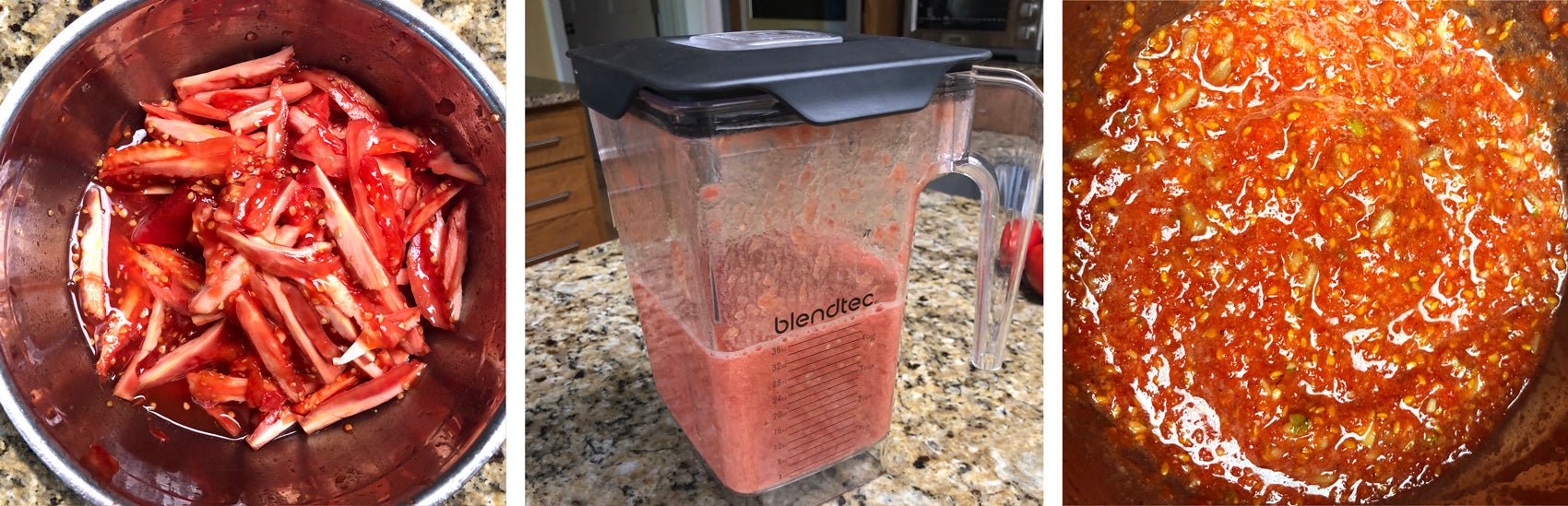 Create cracker mix using a blender
