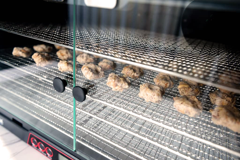 Dehydrating dog treats in the Sahara