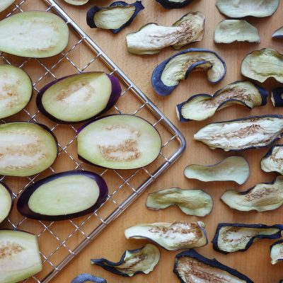 Picture of sliced eggplant