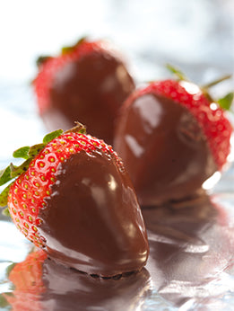 fraises enrobées de chocolat