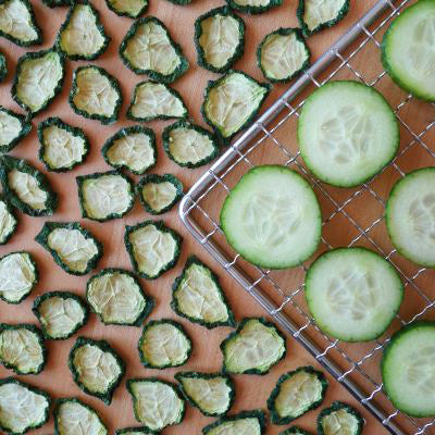 Picture of sliced cucumbers