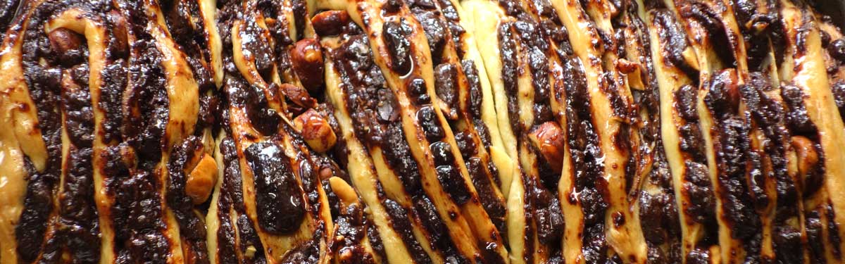 Babka au chocolat et aux noisettes finie