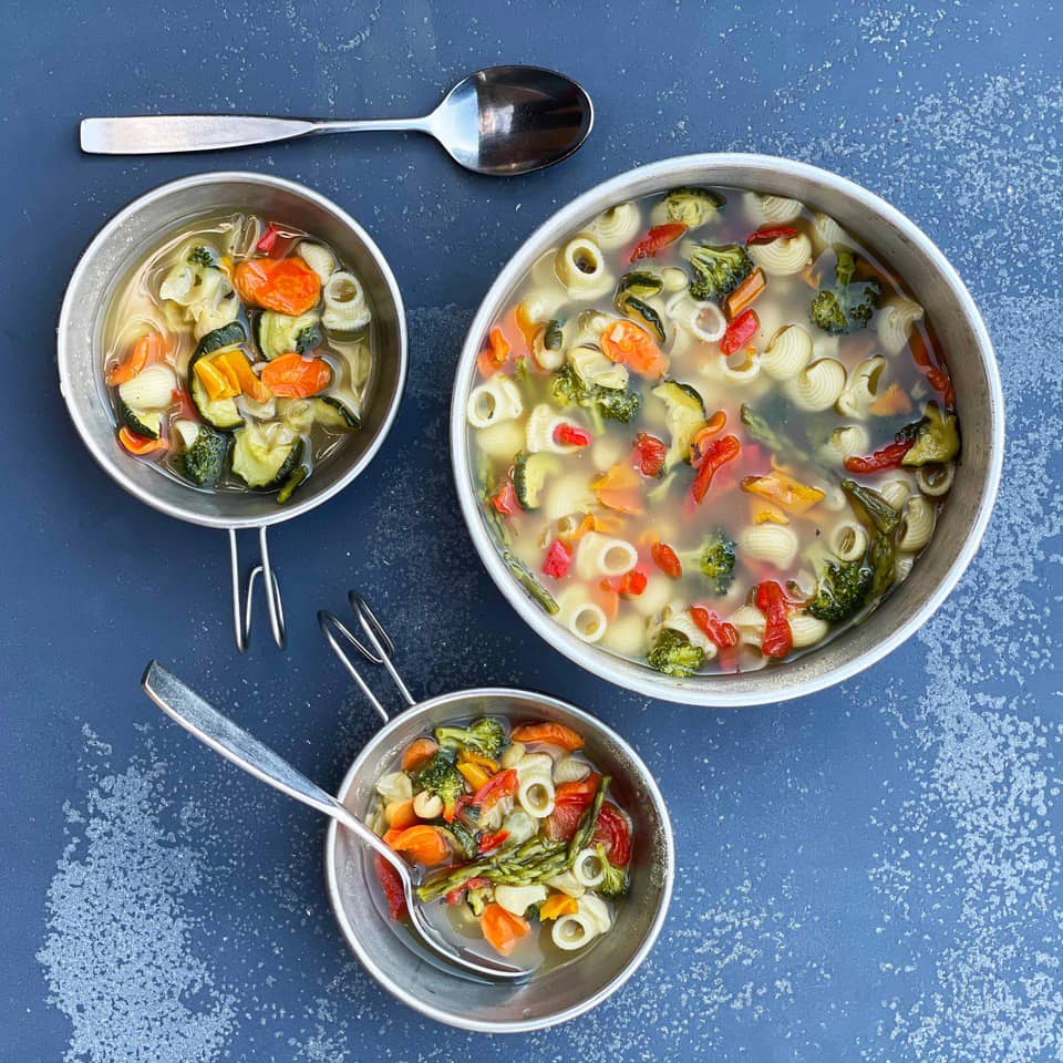 picture of homemade vegetable medley soup soup