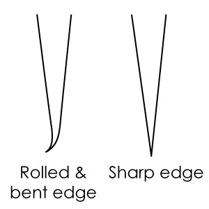 Knife Edge Rolled vs Sharp