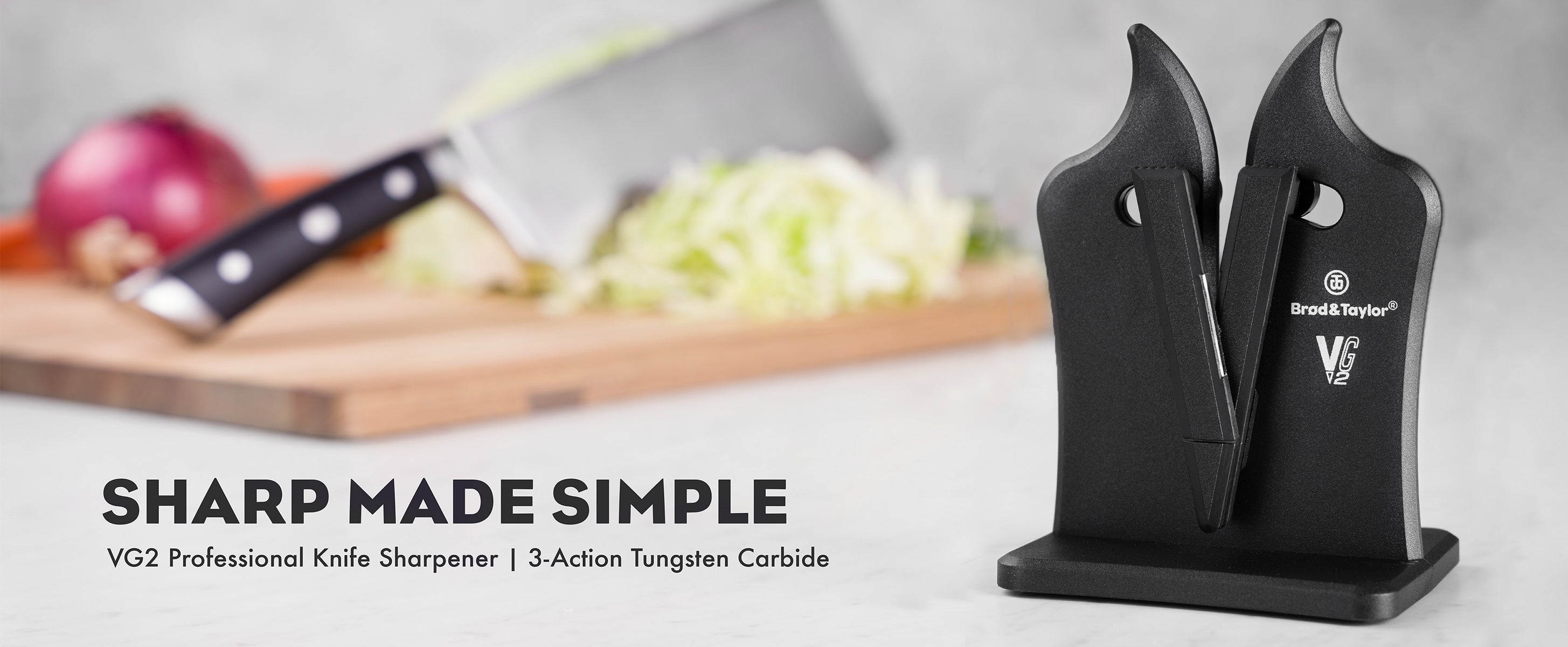 Sharp Made Simple. Brod & Taylor VG2 Classic Knife Sharpener