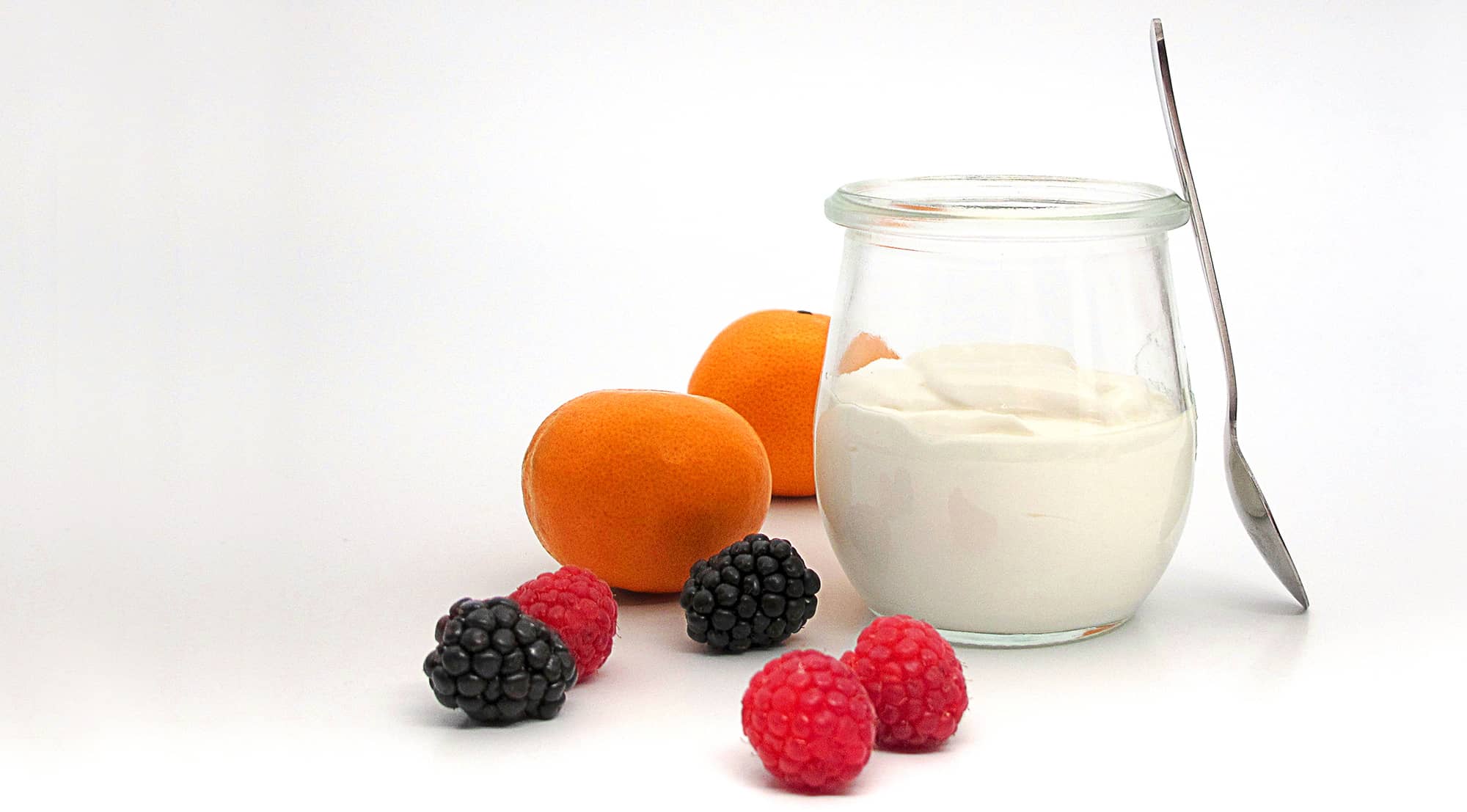 Classic-style yogurt with fruit