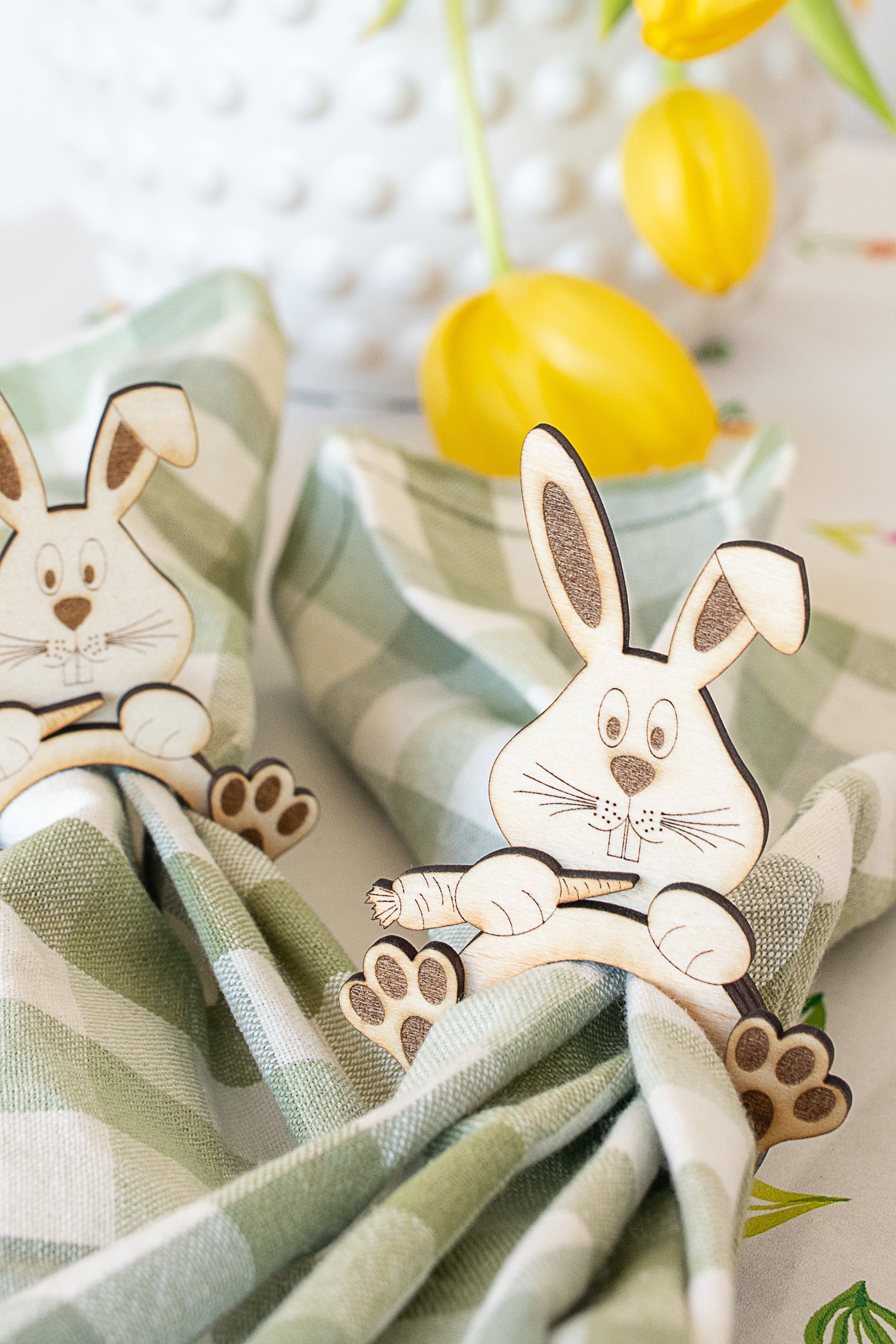 Bunny Napkin Rings - A Wonderful Thought