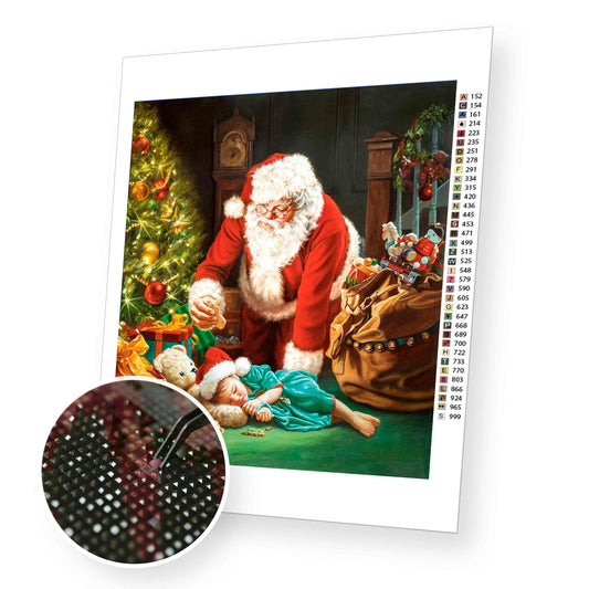 Happy Santa Clause at Christmas - Diamond Painting Kit – Just Paint with  Diamonds