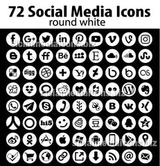 1152 Vector Social Media Icons Pack in 16 great collections