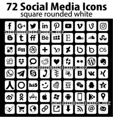 1152 Vector Social Media Icons Pack in 16 great collections