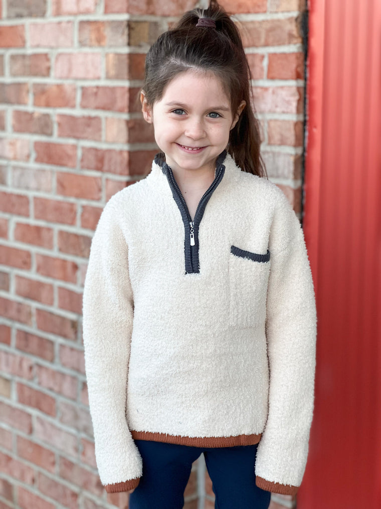 1/4 ZIP KIDS FLEECE TOP