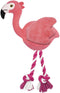 Valentines Dog Toys 3-in-1 Squeaky Flamingo Dog Plush Toy