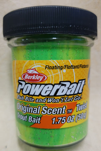 Lurwind Berkley PowerBait Natural Scent Glitter Trout Bait with Rigging  Card - Trout Fishing Materials for Saltwater and Freshwater - Floating