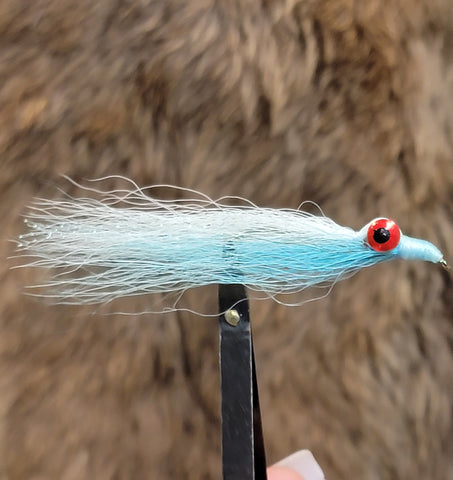 Clouser Minnow White Blue