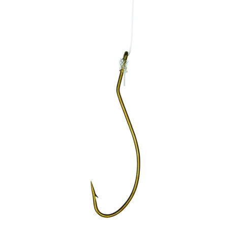 Wire Snelled Gorge Hooks. Size 1/0