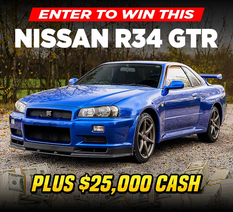 Win a $150,000 R34 GTR plus $25,000