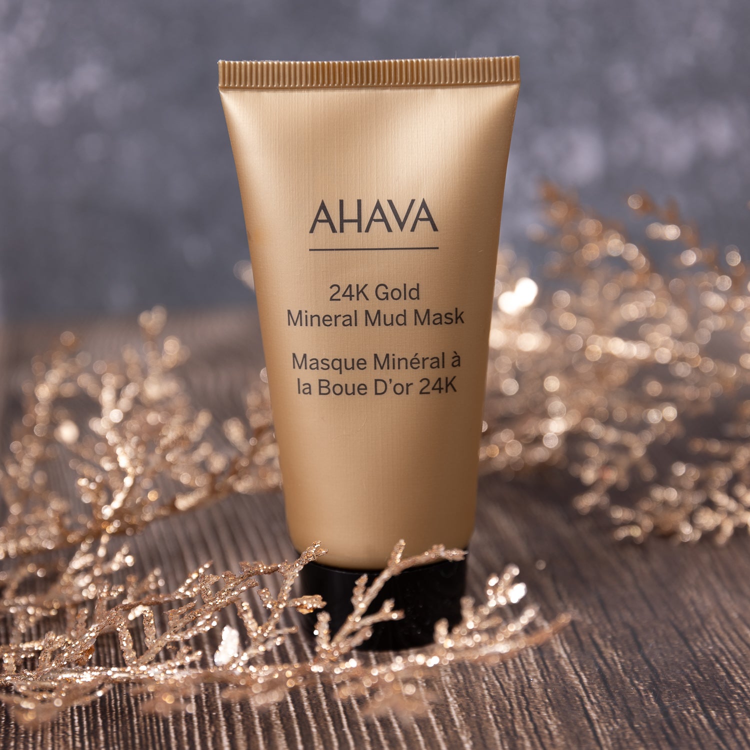 AHAVA | 24K GOLD MINERAL MUD MASK | $70