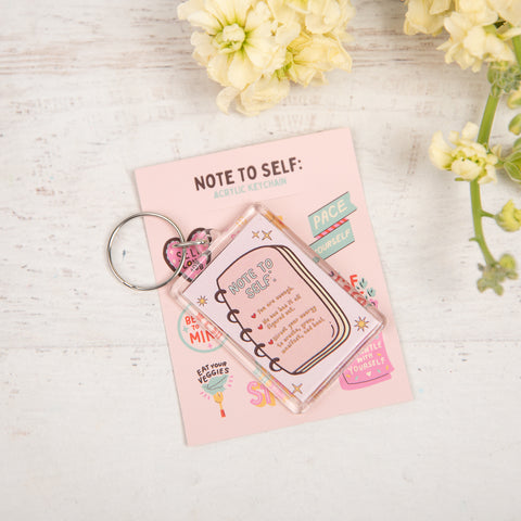 THE HAPPY SHOPPE | NOTE TO SELF: SELF LOVE KEYCHAIN