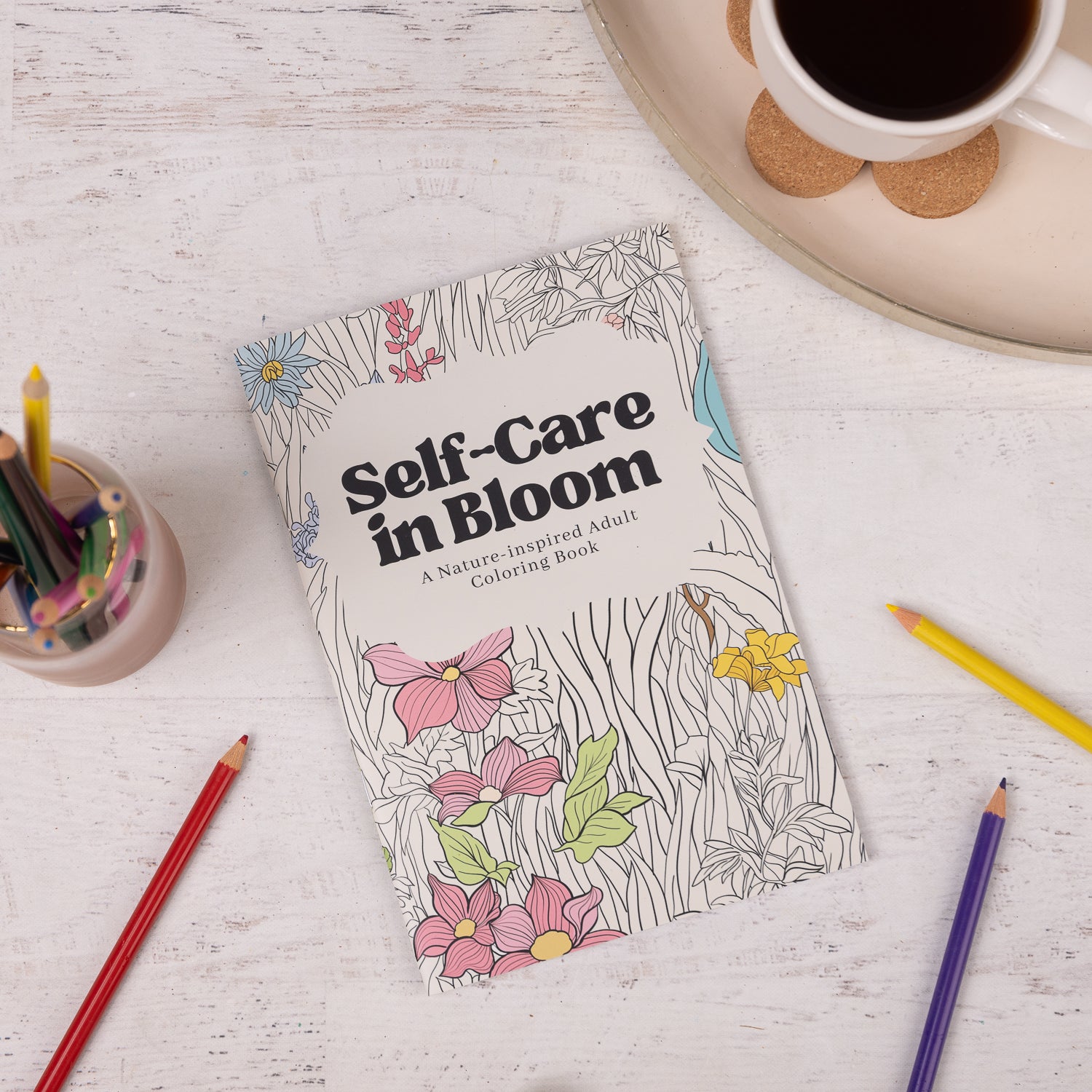 THERABOX: SELF CARE IN BLOOM: A
NATURE-INSPIRED ADULT COLORING BOOK