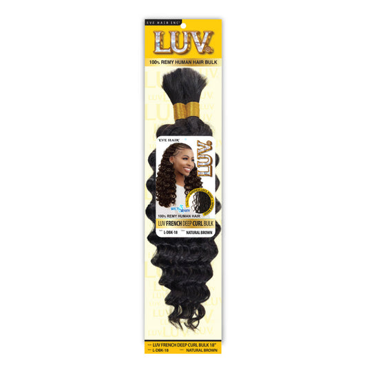 Cleopatra French Deep Wave Bulk 100% Human Hair Braiding Hair By Eve H –  Waba Hair and Beauty Supply