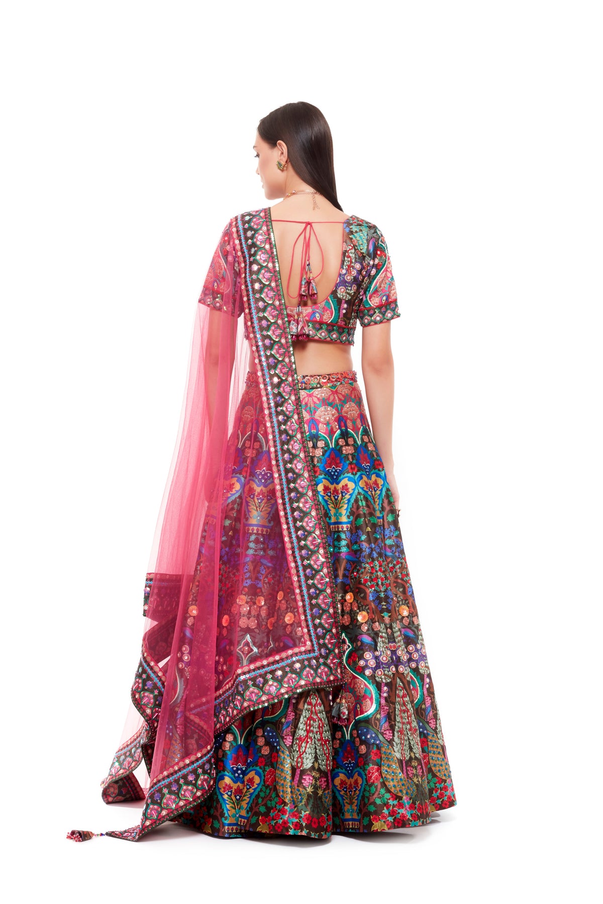 Buy online Pink Cotton Blend Printed Blouse from ethnic wear for