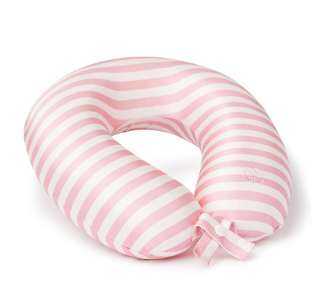 silk travel pillow pink