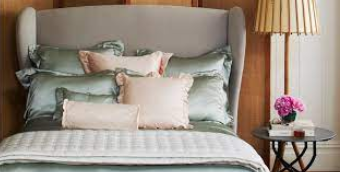 Gingerlily signature sage silk bedding collection