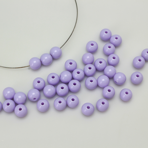 6mm Purple Glass Beads - Round Transparent Loose Beads, pkg of 60 – Small  Devotions