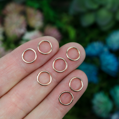 JUMP RINGS - SILVER, ROSE GOLD, GOLD & BLACK – Clay By Design Aus