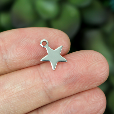 Silver Shooting Star Charm 16mm X 8mm, 25pcs Nativity Star Pendant