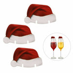 Christmas Decorations Hats 10pcs/lot Champagne Glass Decor Party Home Ornament New Year 2021 Noel Navidad Natal