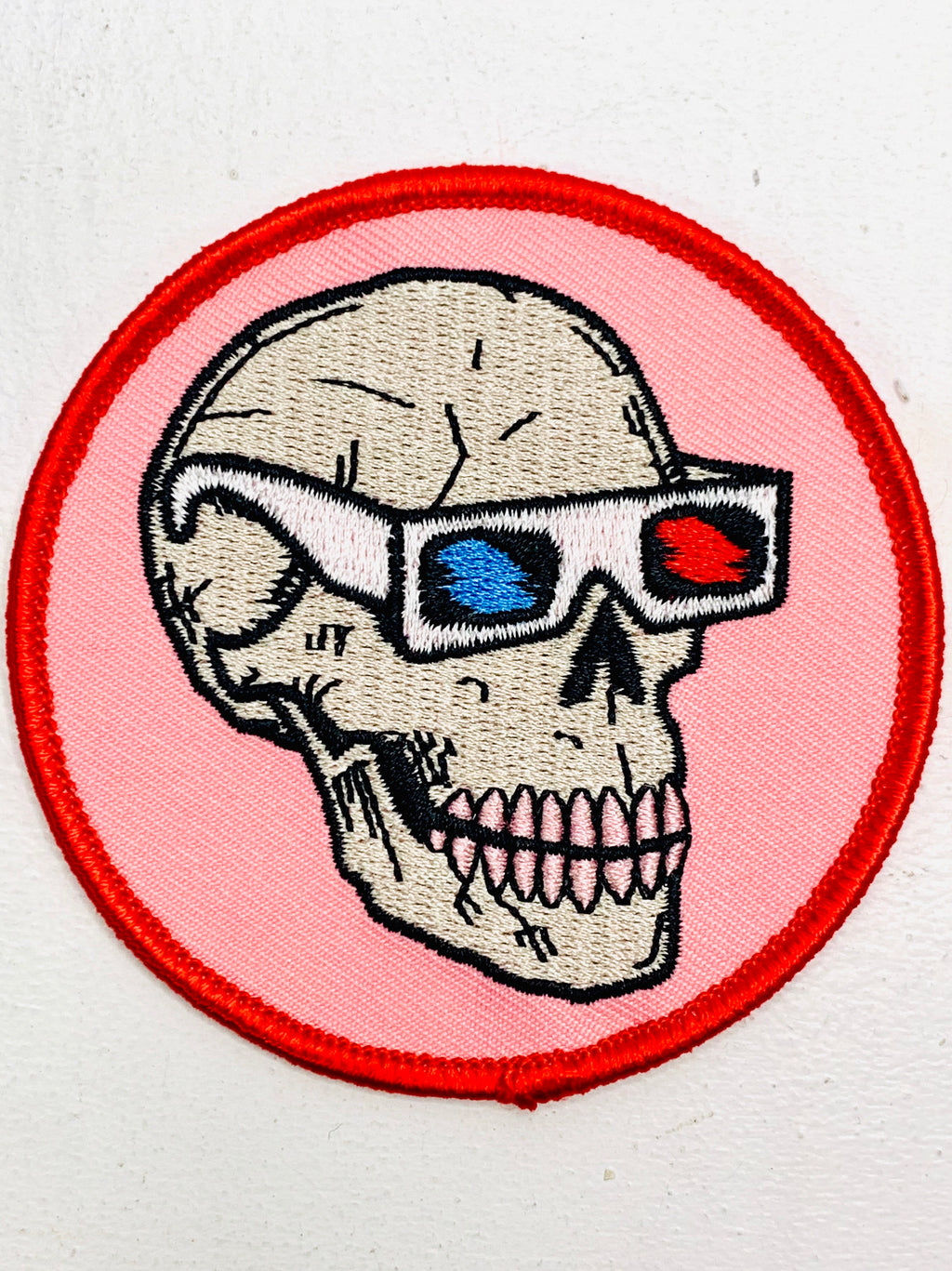 Colorful Skull Anatomy Embroidery Patch – tackletwill