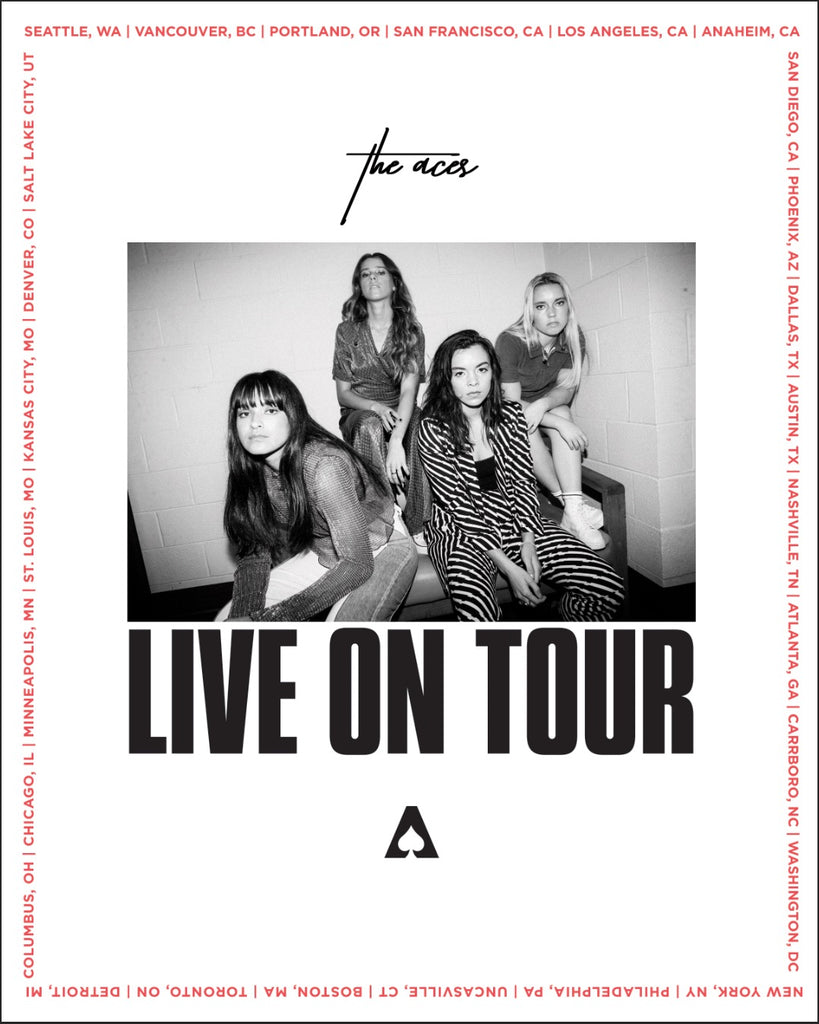 The Aces Waiting For You Tour 16x20 Inch Poster Red Bull Records