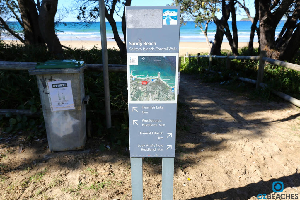 Solitary Islands Coastal Walk sign, Sandy Beach Coffs Harbour
