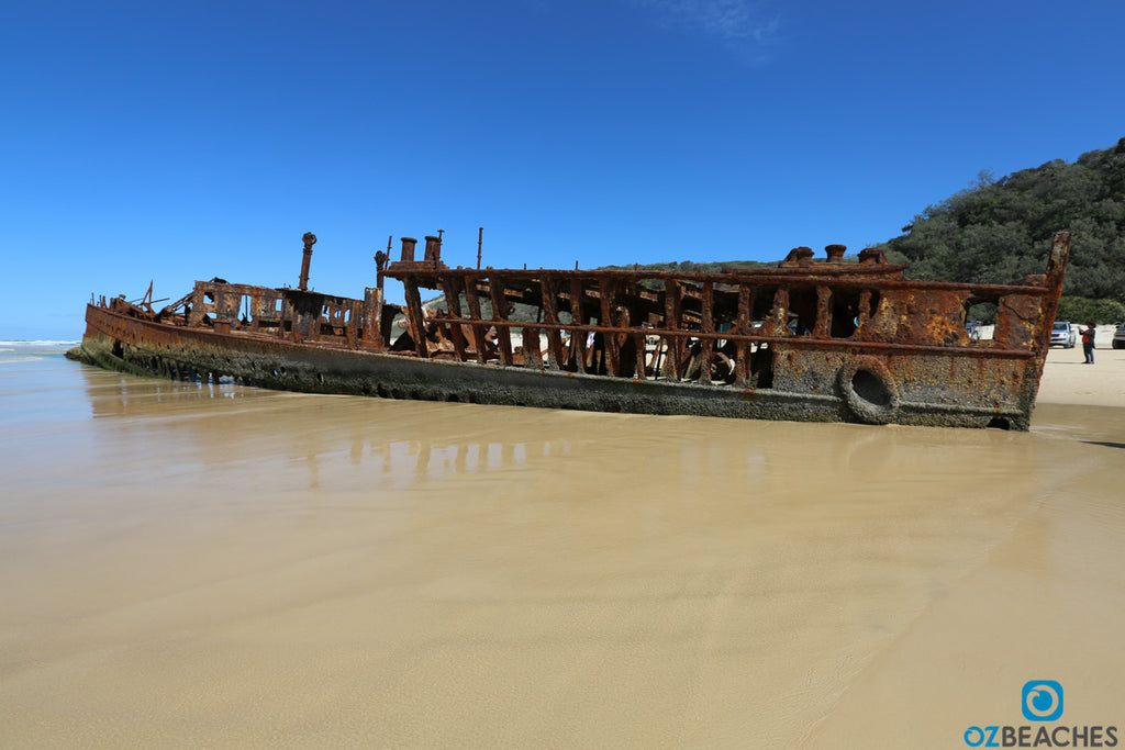 Shipwreck of the SS Maheno on Fraser Island standing strong in the face of adversity