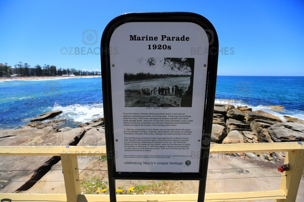 Marine Parade sign circa 1920's