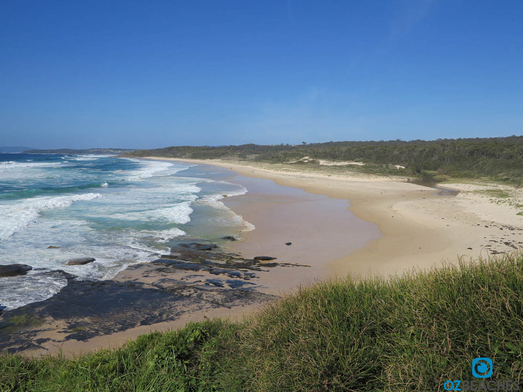 Looking south from the carpark at Racecourse Beach, Ulladulla NSW