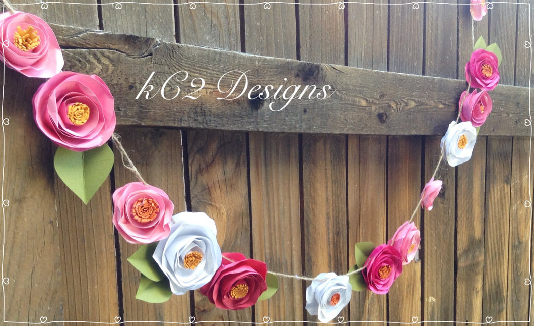 paper flower garland