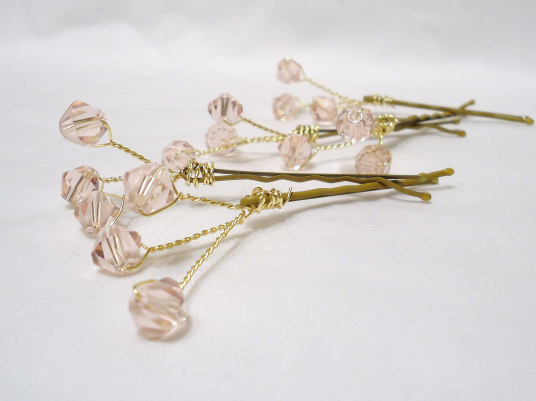 pink hair pins