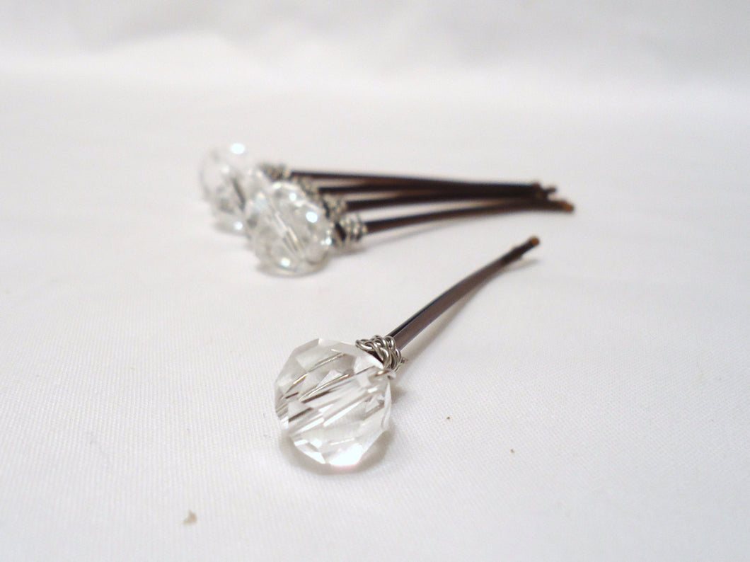 clear hair pins