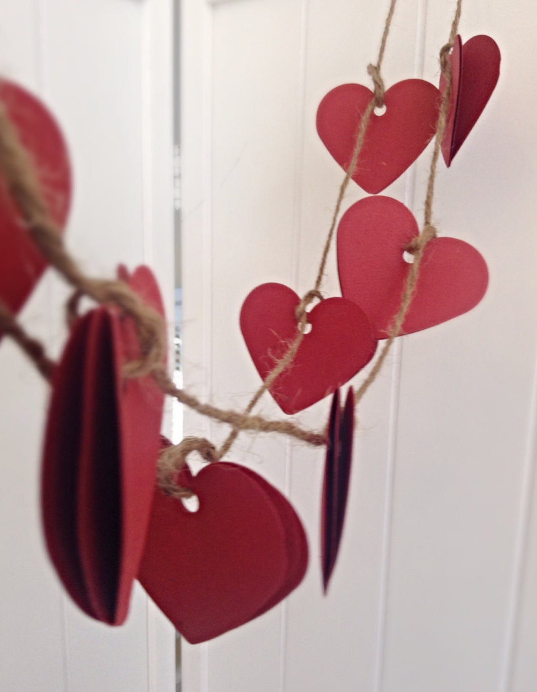 paper heart garland