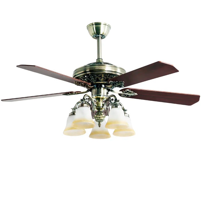 52'' 5 - Blade Standard Ceiling Fan with Remote Control and Light Kit Included