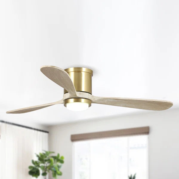 52'' Katya 3 - Blade LED Standard Ceiling Fan with Remote Control and Light Kit Included