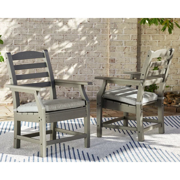 19.5" Ahumada Patio Chair with Cushions, (Set of 2)