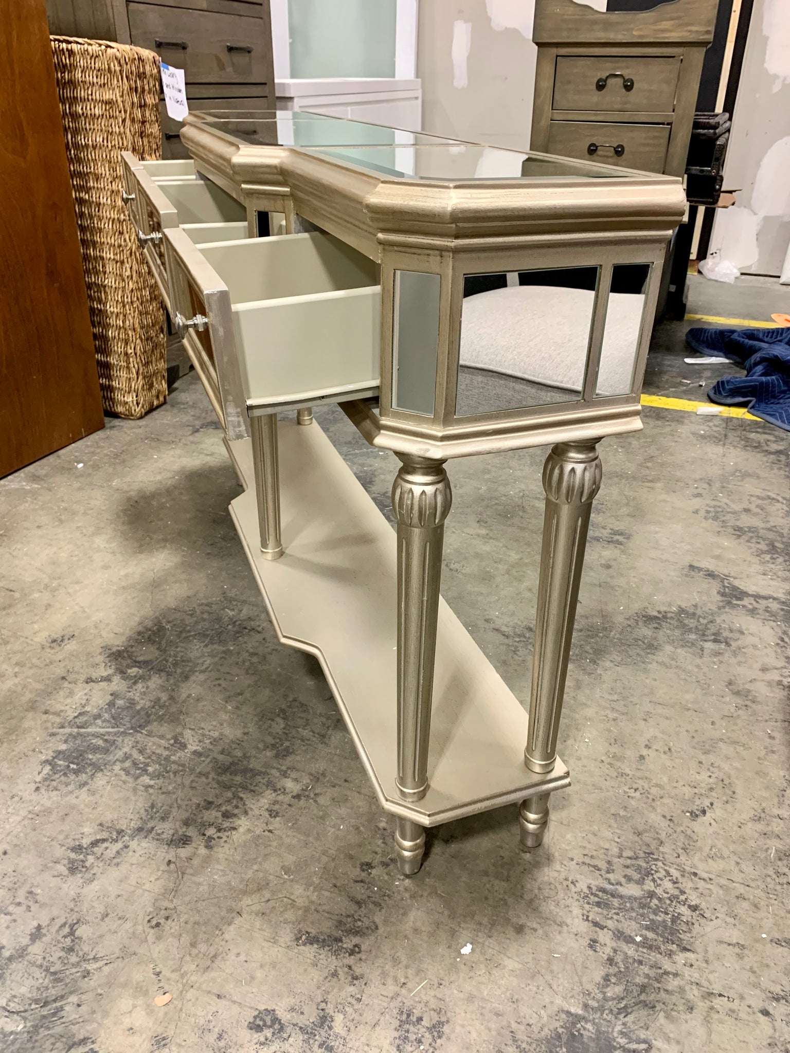 poston 3 drawer console table