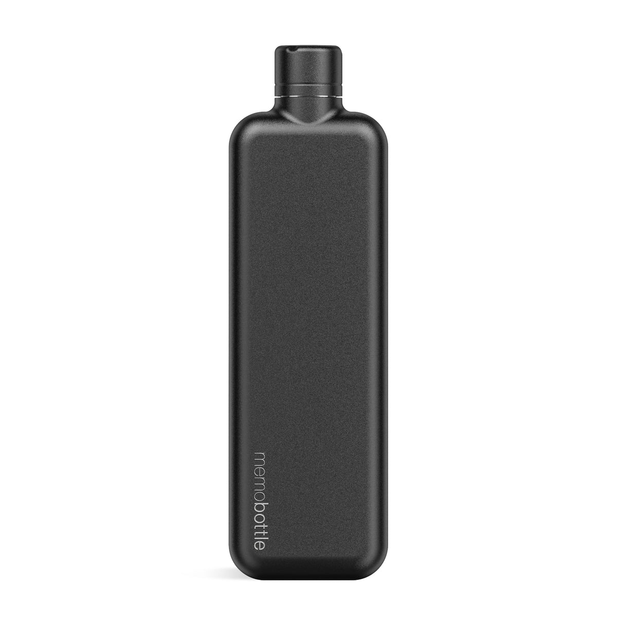 Slim  Stainless Steel Memobottle Black (600ml)